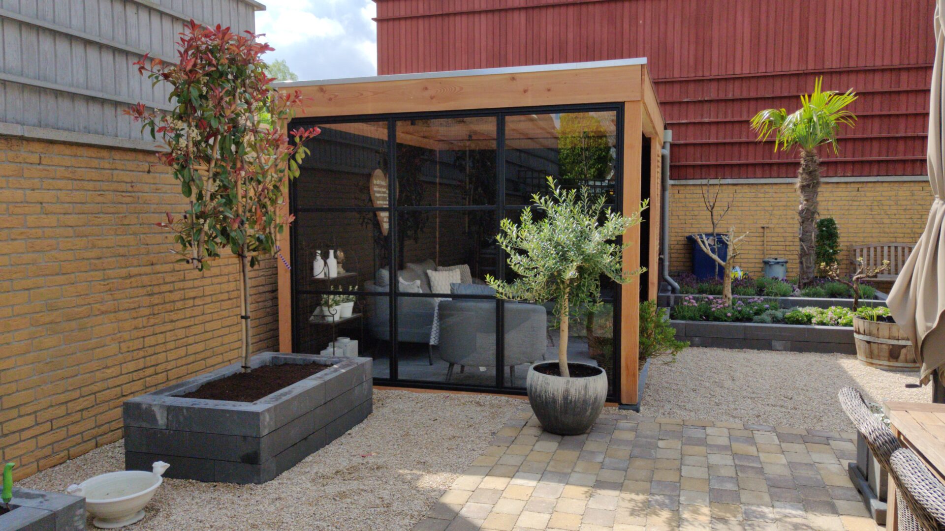 Overkapping voor terras